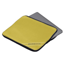 Vintage Guld Solid Färg Plain Personal Laptop Fodral