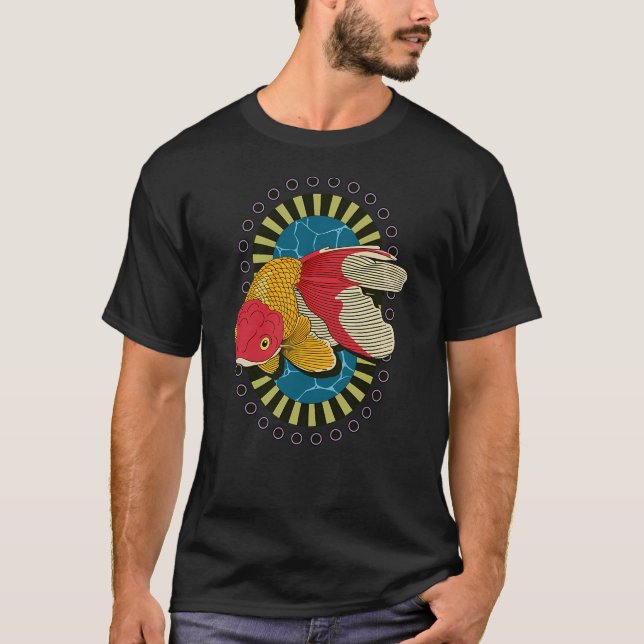 vintage guldfisk husdjur t shirt (Framsida)