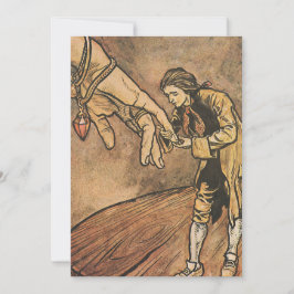 Vintage Gullivers resor av Rackham Inbjudan