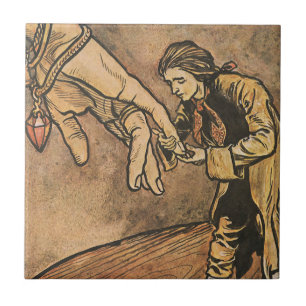 Vintage Gullivers Travels av Arthur Rackham Kakelplatta
