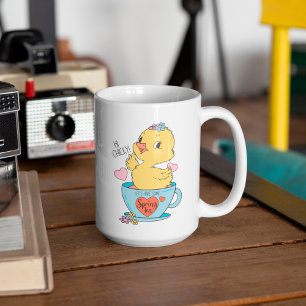 Vintage Gult Påsk Chick Kaffemugg