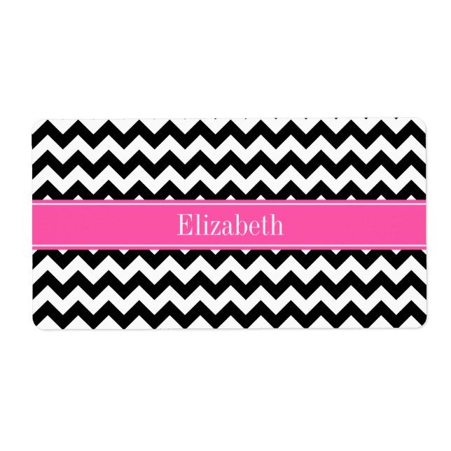 Vintage Gult WhDamask #3 Gult Namn Monogram Fraktsedel (Framsidan)