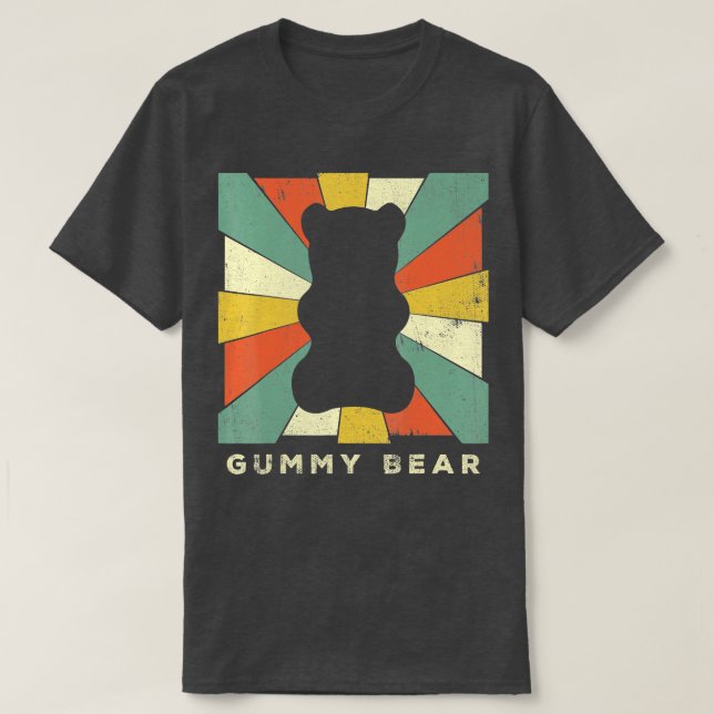 Vintage Gummy Bear Retro Gift T Shirt (Design framsida)