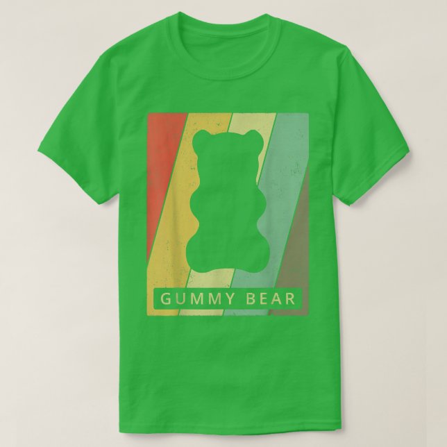 Vintage Gummy Bear Retro T Shirt (Design framsida)