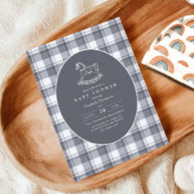 Vintage Gunghäst Preppy Gingham Barnrumsfirande
