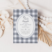 Vintage Gunghäst Preppy Gingham Barnrumsfirande