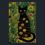 Vintage Gustav Klimt Black Cat I Blomsterträdgård Poster<br><div class="desc">Vintage Gustav Klimt Black Cat I en Blomsterträdgård A svart katt, päls gleaming i solljus, sitter regelbundet mitt i fält på färgade vilda blommor. Kuriositet fyller ögonen på en svart katt som genomkorsas av en ängsskugga med vibrerande blomning. Gustav Klimt (1862-1918) var en framstående österrikisk symbolmålare och en ledande figur...</div>