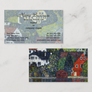 Vintage Gustav Klimt Hus Unterach Attersee Konst Visitkort