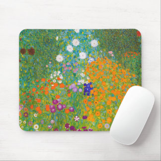 Vintage Gustav Klimt stilhage blomsterkonst Musmatta