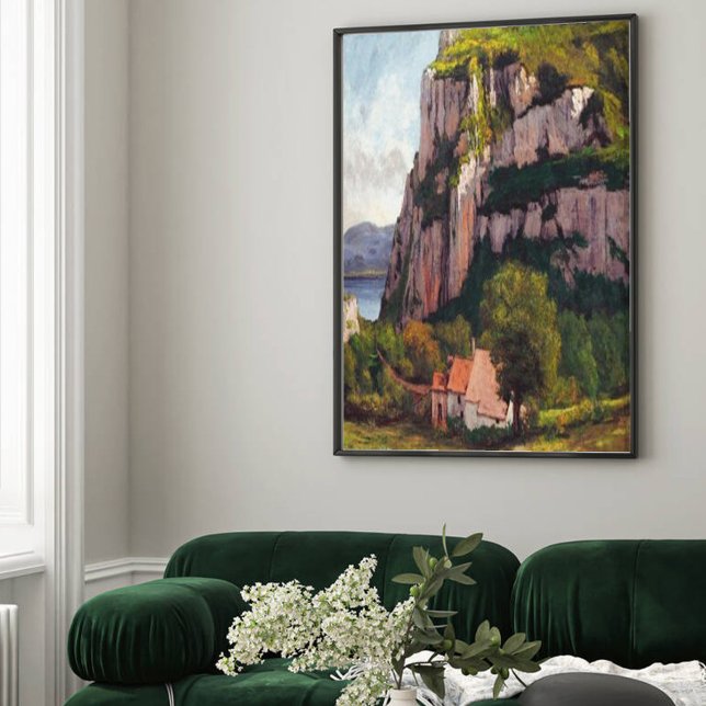 Vintage Gustave Courbet Sten i Hautepierre Canvastryck (Skapare uppladdad)