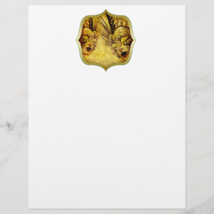 Vintage gyllene venetianska masker