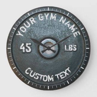 Vintage Gym Owner eller User Fitness 45 Pounds Fun Stor Klocka