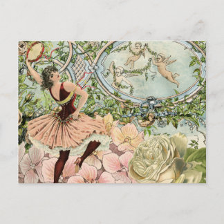 Vintage Gypsy Dancing Ephemera Vykort