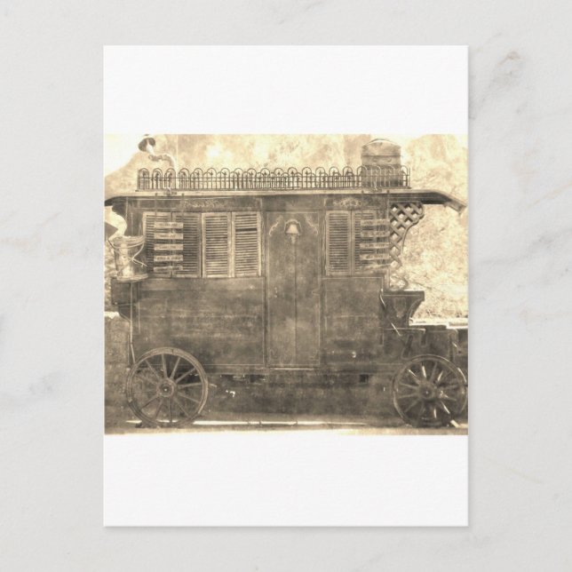 Vintage Gypsy Wagon Vykort (Framsida)