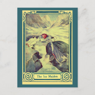 Vintage H.C. Andersen fairy tale The Ice Maiden Vykort