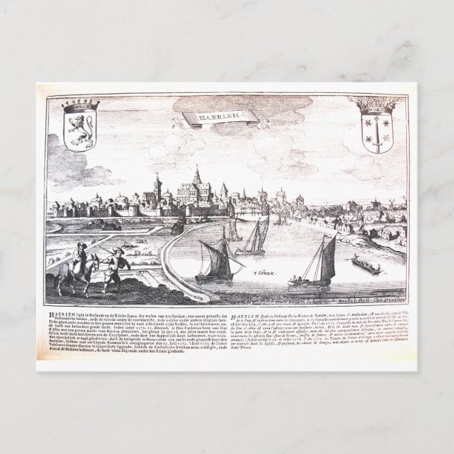 Vintage Haarlem Holland Vykort (Framsida)