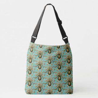 Vintage Haeckel Octopus Crossbody Bag Axelväska