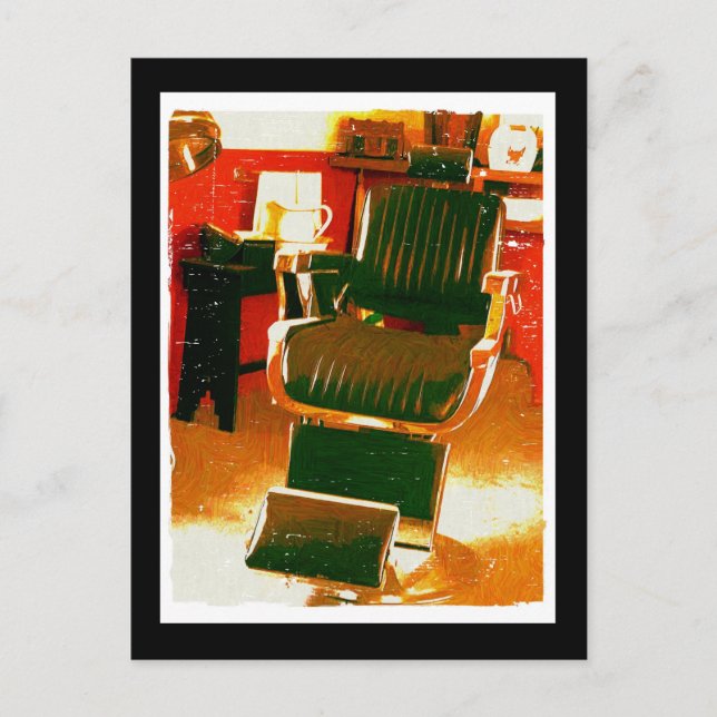 Vintage Hair Salon Vykort (Framsida)