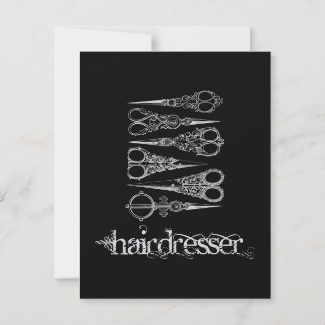 Vintage Hairdresser Hair Classic Scissors (Framsida)