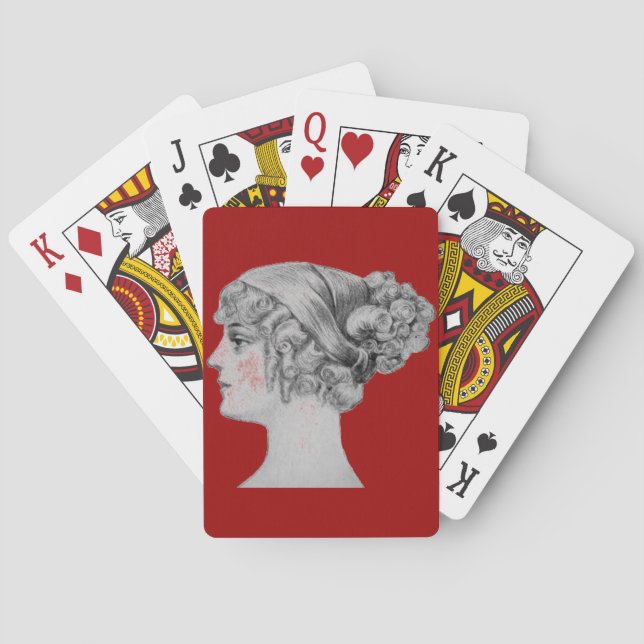 Vintage Hairstyle Casinokort (Baksidan)