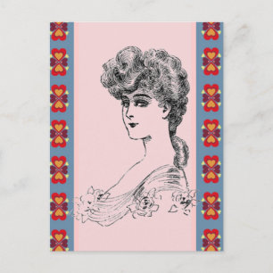 Vintage Hairstyle Vykort