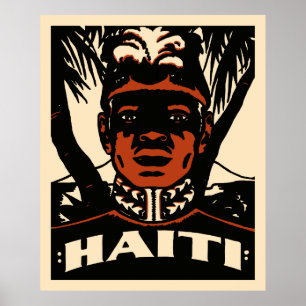 Vintage Haiti Travel Poster
