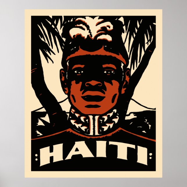 Vintage Haiti Travel Poster (Framsidan)