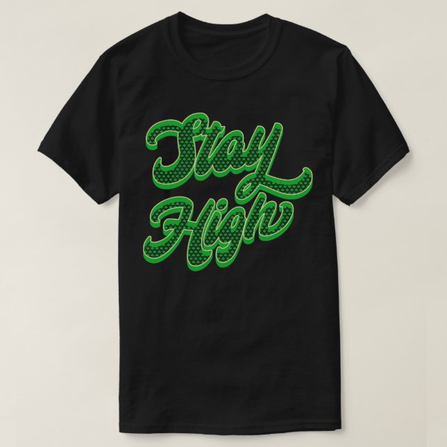 Vintage, håll dig kvar vid Ogräs T Shirt (Design framsida)