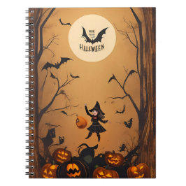 vintage halloween-anteckningsbok anteckningsbok