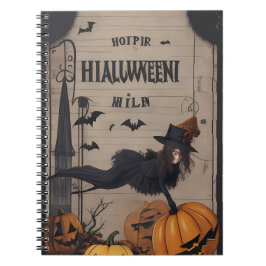 vintage halloween-anteckningsbok anteckningsbok