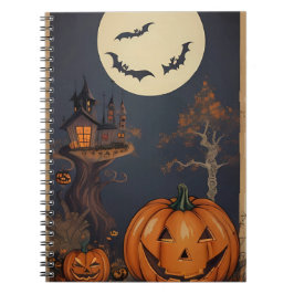 vintage halloween-anteckningsbok anteckningsbok