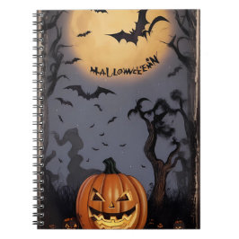 vintage halloween-anteckningsbok anteckningsbok