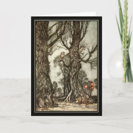 Vintage Halloween Arthur Rackham The Fairy Boll Kort