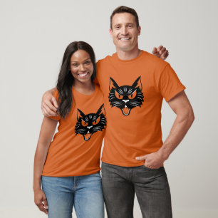 Vintage Halloween Black Cat T Shirt