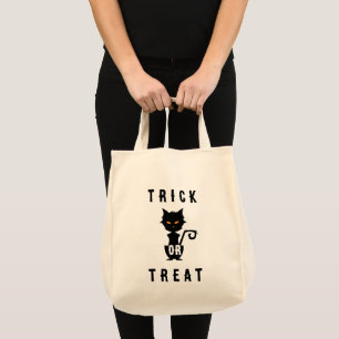 Vintage HALLOWEEN Black Cat Tygkasse