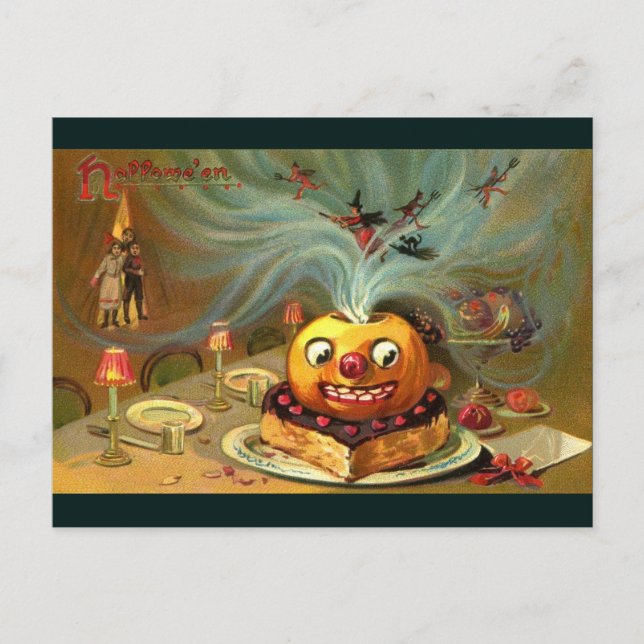 Vintage Halloween Bord Vykort (Framsida)