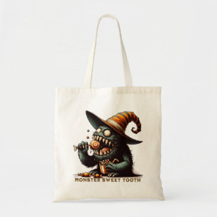 Vintage Halloween Candy Monster Tygkasse