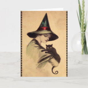 Vintage Halloween Card, Circa 1920 Kort