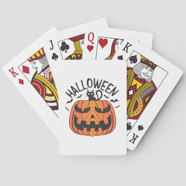 Vintage Halloween Casinokort (Baksidan)