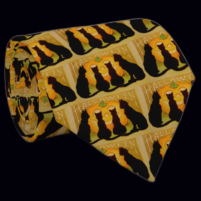 Vintage Halloween Cats och Jack O'Lantern Slips (Skapare uppladdad)