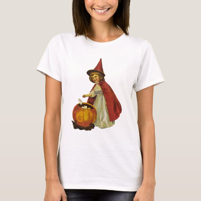 Vintage Halloween Child T Shirt (Framsida)