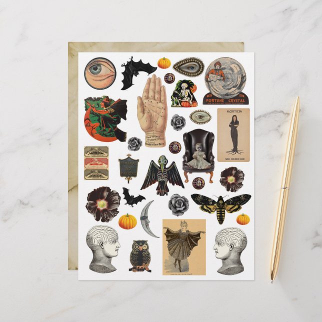 Vintage Halloween Clipart Lakan (Fram/Back In Situ)