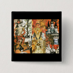 Vintage Halloween Collage Knapp