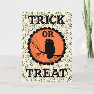 Vintage Halloween Collage - kort