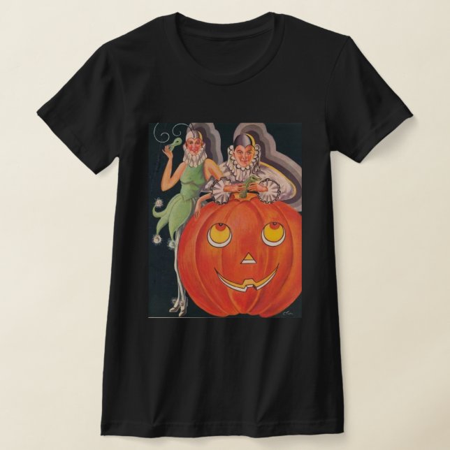 Vintage Halloween Costume Party T Shirt (Laydown)