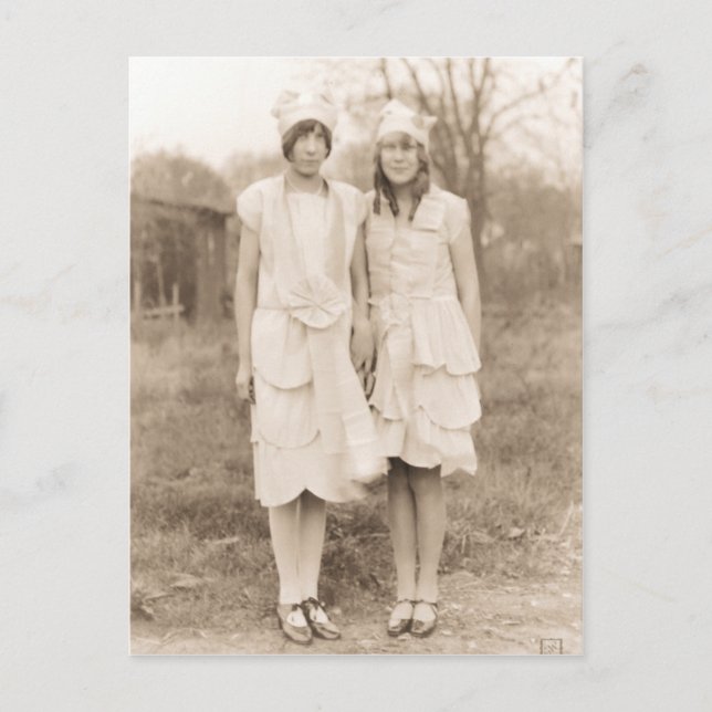 Vintage Halloween Costumes Vykort (Framsida)