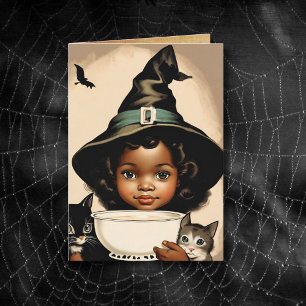 vintage Halloween cutie no5 - roligt citat Kort