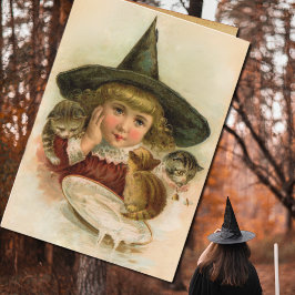 vintage Halloween cutie - roligt citat Kort