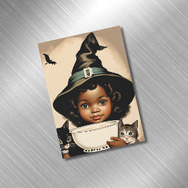 vintage Halloween cutin no5-magnetiskt kort