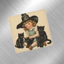 vintage Halloween cutin nr 2 - magnetiskt kort